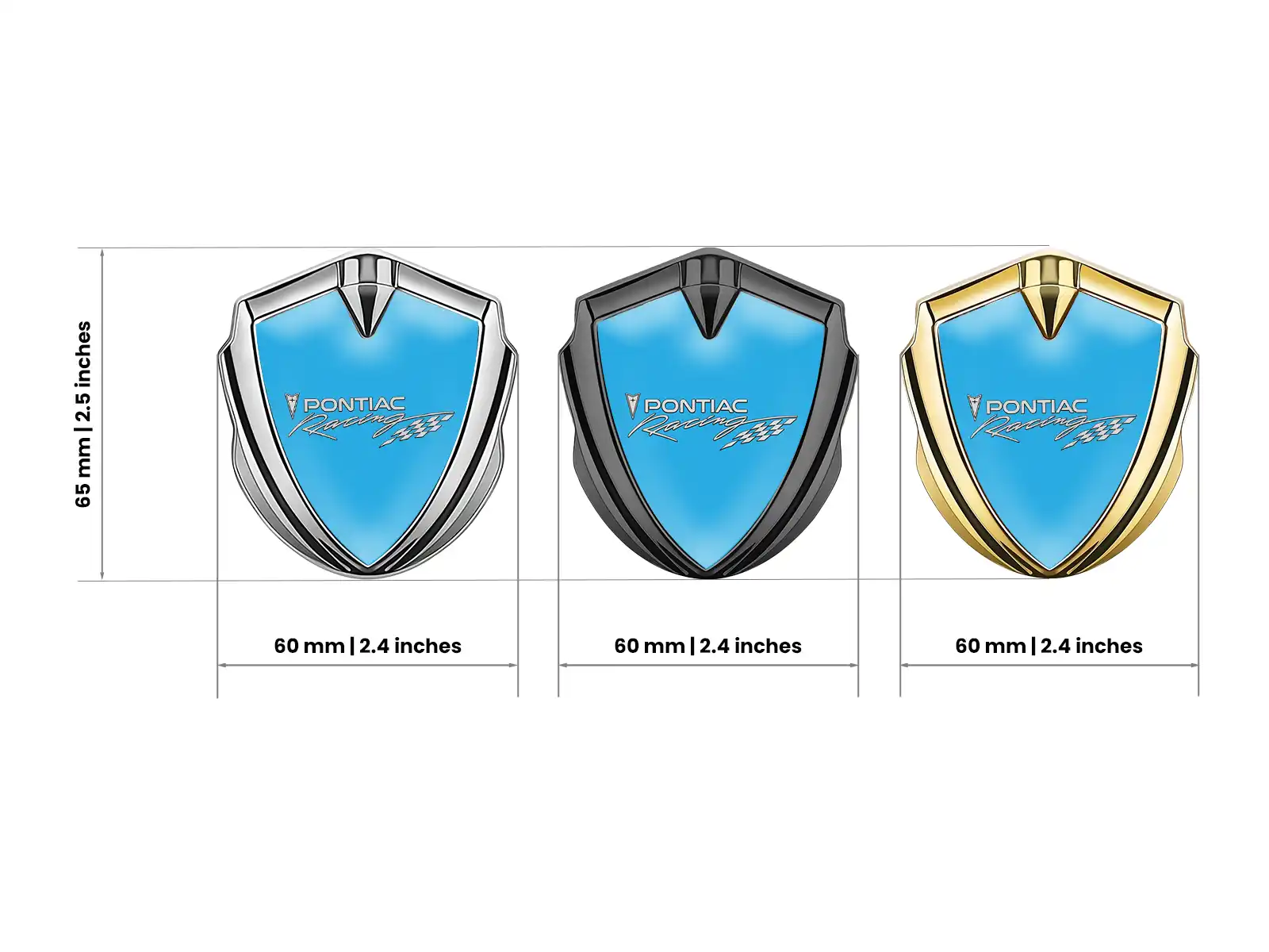 Pontiac Emblem Fender Badge Durable Stylish Design
